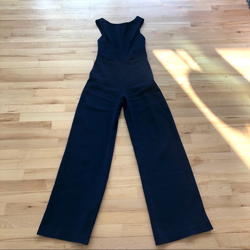 SALONI Jules Bacless Crepe Jumpsuit
